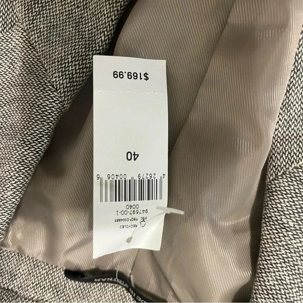 NWT Banana Republic Tailored Slim Size 40 Mens Suit Jacket Grey